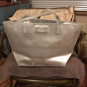 Kate Spade silver tote